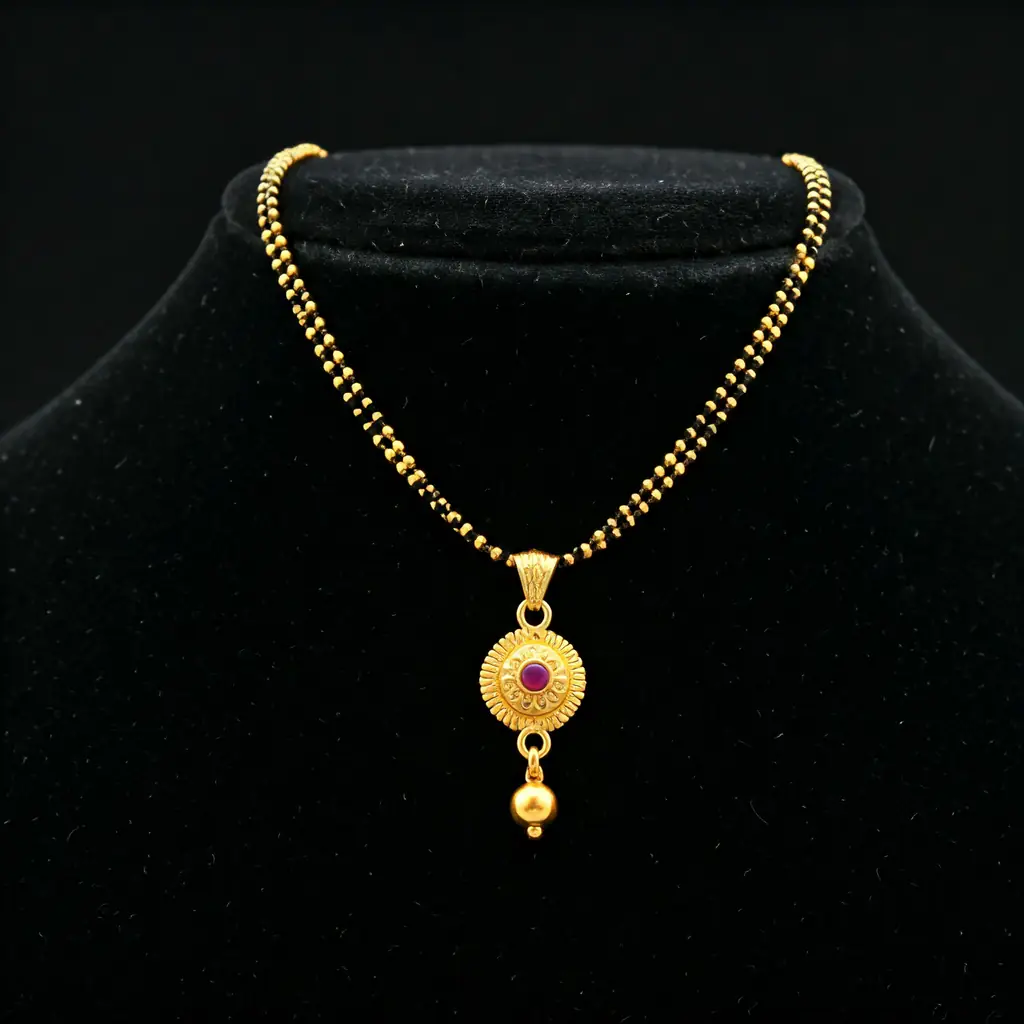 Traditional mangalsutra designs in gold and silver
