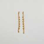 Pink & White Stone Hair Chain Pair