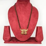 Traditional Gold-Plated Mangalsutra with Intricate Pendant